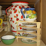 The kiln has just been opened ...