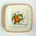 Apricot. Small square plate (SQ18) - Antique Fruit (FRA001)