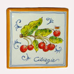 Cherries. Square tiles (TS13) - Antique Fruit (FRA001)