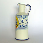 Oil, vinegar set with tray Aldo (OVAL) - Animals with Parsley Motif on White (ANM002)