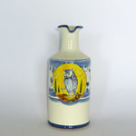 Oil, vinegar set with tray Aldo (OVAL) - Animals with Parsley Motif on White (ANM002)