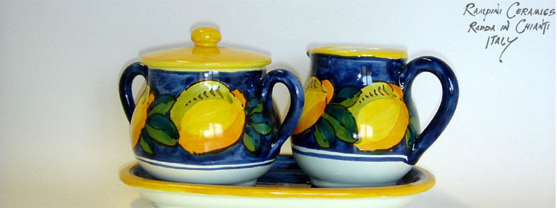 Sugar and creamer set (SZMT) - Anna Lemons Blue (ANL002)