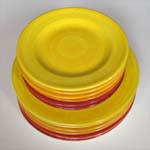 Yellow to red