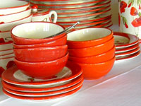 Bowls Poppies (PAP001 - different reds)
