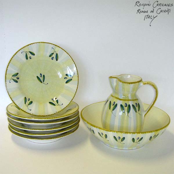 Pasta set "Silky Olives"