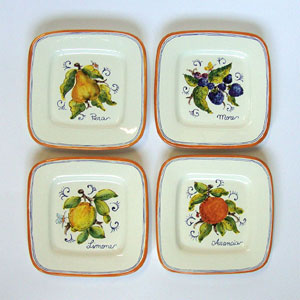 Set of serving pieces "Burgundy"