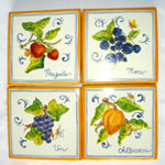 Square Tiles (TS13) - Antique Fruit (FRA001)