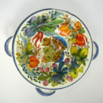 Vegetable Garden (ORT001) on Versatoio (Fruit dish - VSME) after firing