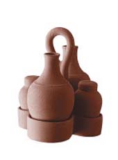 Oil, vinegar, salt and pepper set