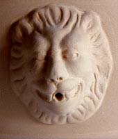 Planter round 30 Testa di Leone (Lion Head)
